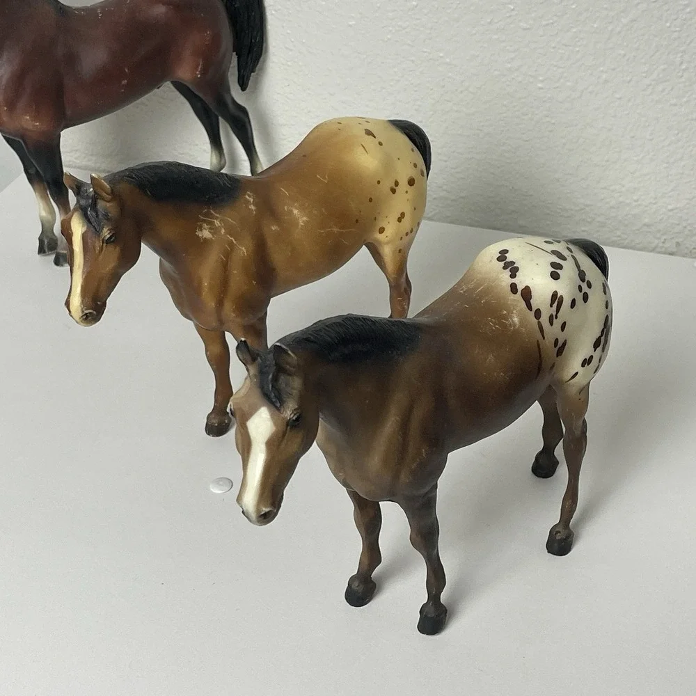 Vintage BREYER Horses Toy Model Figures Mixed LOT of 12 Various Sizes